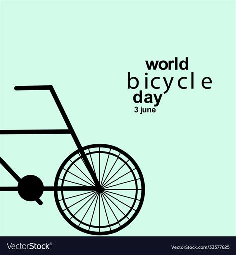 World bicycle day celebration template design Vector Image