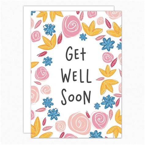 Get Well Soon Card For Friend Coworker Feel Better Soon Card Etsy