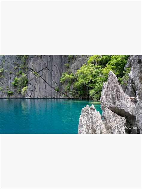 Pristine Water At Barracuda Lake Coron Phillipines Sticker For Sale