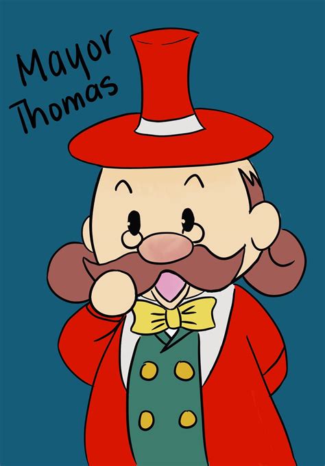 Welcome To Mineral Town Mayor Thomas Fanart Rharvestmoon