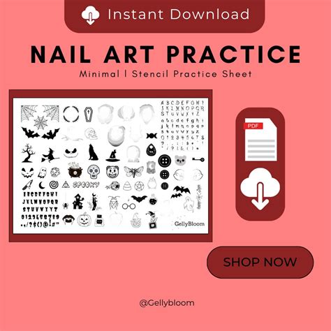 Halloween Nail Art Stencil - Etsy