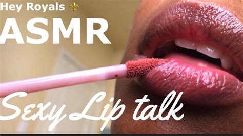 Asmr Lips Sexy Lip Talk Light Smacks Lipgloss Application Youtube