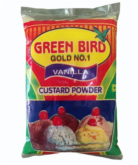 White Egg Less Green Bird Vanilla Custard Powder For Bakery Kg At