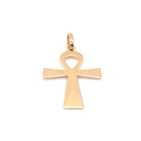 Pendentif Brillaxis Croix De Vie Gyptienne Or Jaune Carats Maty