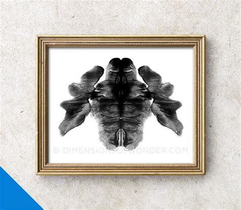 Rorschach PRINT Rorschach ink blot Rorschach art psychology