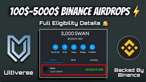 Swan And Ultiverse Airdrop Backed By Binance Swan