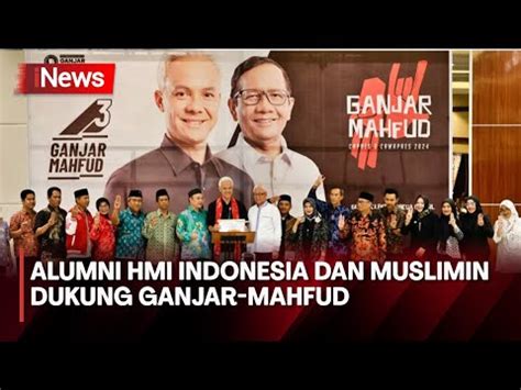 Alumni HMI Dan Muslimin Indonesia Deklarasi Dukung Ganjar Mahfud Di