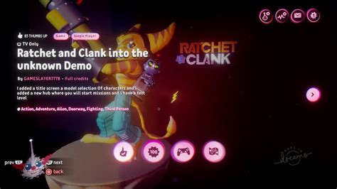 New Ratchet And Clank Game Found In Dreams Ratchet And Clank Into