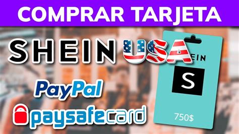 Cómo comprar Tarjeta de Regalo SHEIN USA con PayPal PaySafeCard