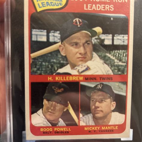 Topps Harmon Killebrew Boog Powell Mickey Mantle Home Run