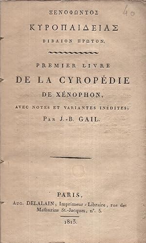 Premier livre de la cyropédie de xénophon avec notes et variantes