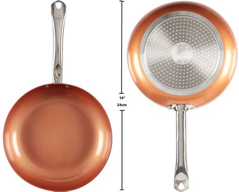 Copper Chef Inch Round Frying Pan With Lid Skillet With Ceramic