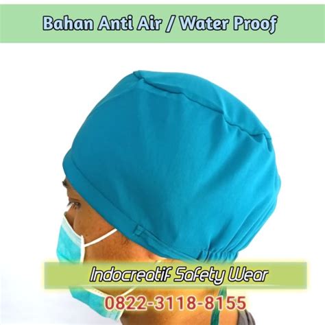 Jual Topi Operasi Dokter Bedah Scrub Karyawan Surgical Cap Anti