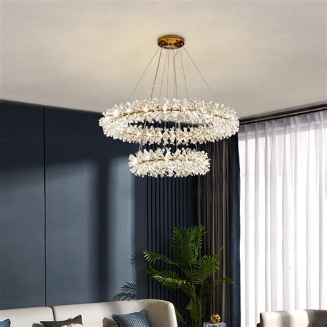 Luxo Moderno Diamante Lustre De Cristal Da Fam Lia Sala Estar Sala