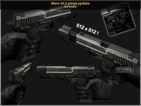 More HL2 pistol update [GameBanana] [Works In Progress]