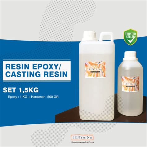 Jual Epoxy Resin Set Kg Super Bening Untuk Artwork Coating