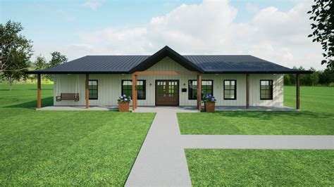 Farmhouse Style Barndominium 40' X 60' THE HASTINGS Open Concept, His ...