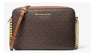 Bolsa Michael Kors Jet Set Travel Marrom Monograma Parcelamento