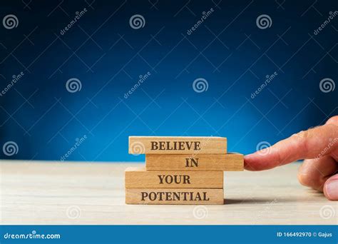 Believe In Your Potential Sign Stock Photo Image Of Concept Ability