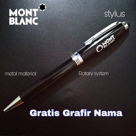 Jual Pulpen Mewah Montblanc Stylus Gratis Grafir Nama Shopee Indonesia