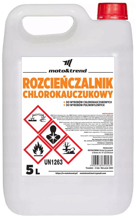 Rozpuszczalnik Rozcie Czalnik Chlorokauczukowy L Chlorokauczukowy L