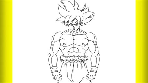 How To Draw Ultra Instinct Goku YouTube