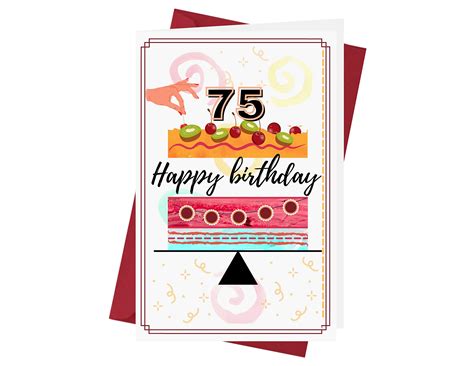 Buy Funny 75th Birthday Card Beautiful 75 Years Old Anniversary Card