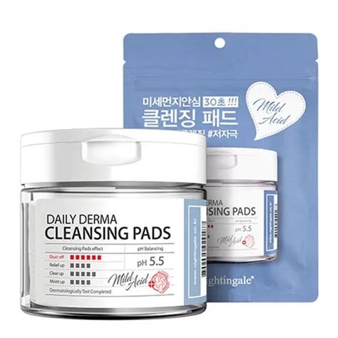 Korean Origin Nightingale Daily Derma Cleansing Pad Mild Acid 70p