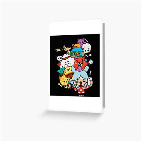 Toca Boca Toca Boca 2021 Toca Life World Greeting Card By Anasohping