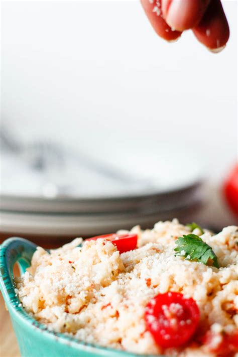 Cheesy Parmesan Cilantro Rice Recipe Cheesy Inspiration Itsfoodtastic