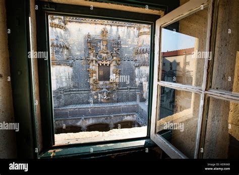 Chapterhouse Window Convent Of Christ Or Convento De Cristo Tomar