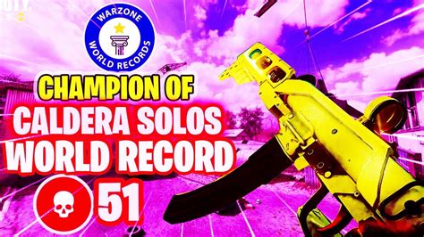 Warzone World Record Kill Champion Of Caldera Solos Call Of Duty