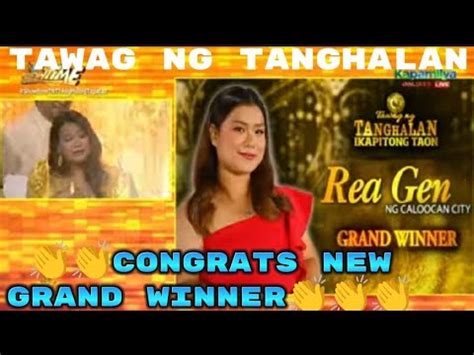 ROUND 2 SOLO REA GEN THE NEW GRAND WINNER TAWAG NG TANGHALAN SEASON 7