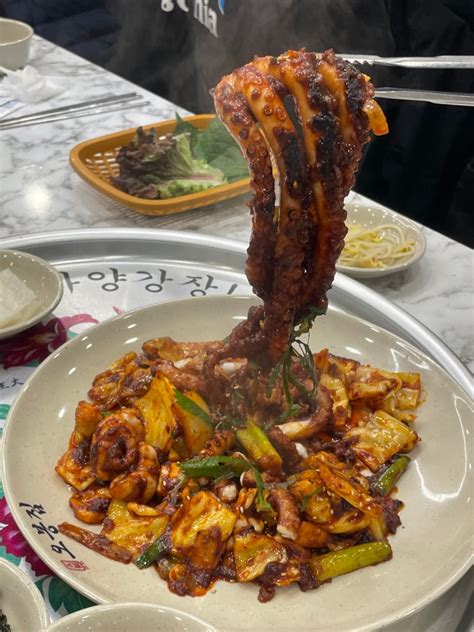 구미산동맛집 직화낙지구이 가브리살보쌈 밥과 국이 무제한인 낙지볶음 맛집 오봉집 네이버 블로그