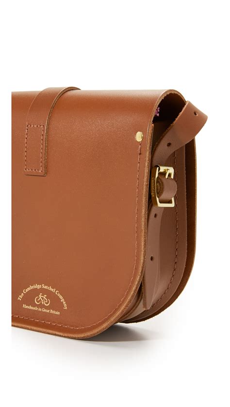 Cambridge Satchel Company Leather Saddle Bag In Vintage Brown Lyst