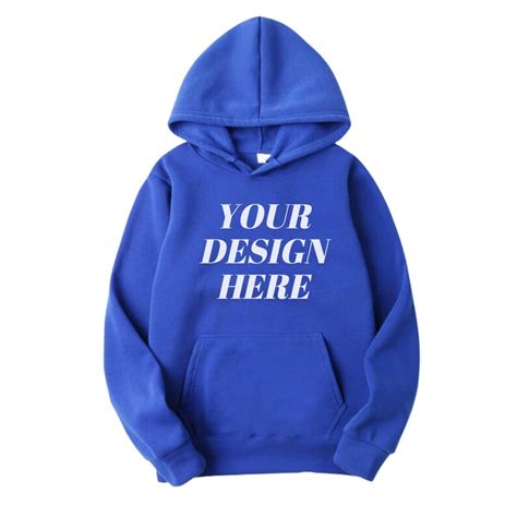 Gildan 18500 Royal Blue Hoodie Mockup Clean White Blank Background Aesthetic Amazon Approved