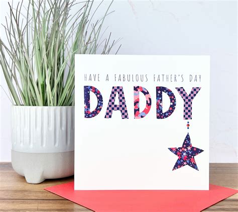 Personalised Handmade Father's Dad Card, DADDY - Creative Handmade Cards