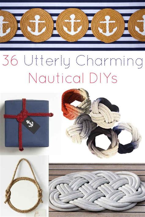 36 Utterly Charming Nautical Diys Nautical Crafts Nautical Diy Nautical