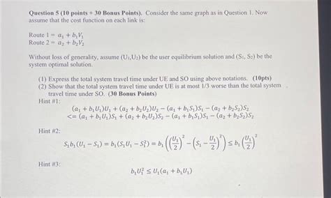 Solved Question Points Bonus Points Consider The Chegg