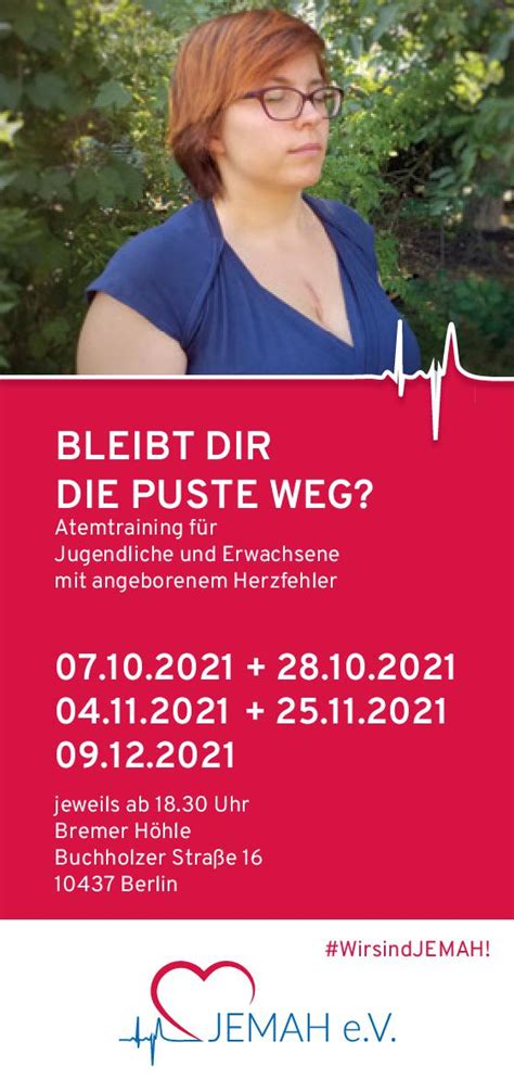 Atemtraining für Jugendliche und Erwachsene mit angeborenem Herzfehler