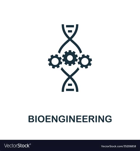 Bioengineering Icon Symbol Creative Sign From Vector Image