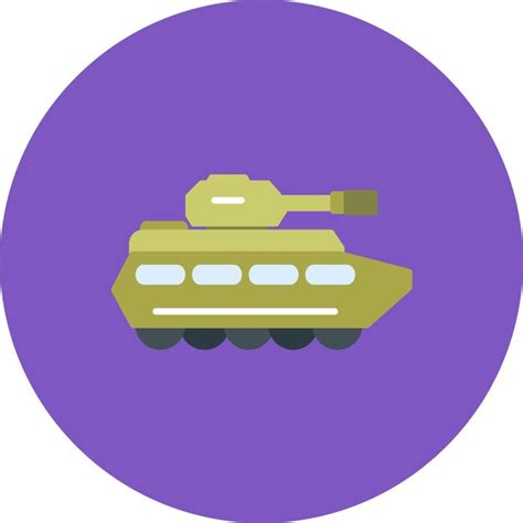 Ilustración Del Tanque Del Ejército Vector Premium