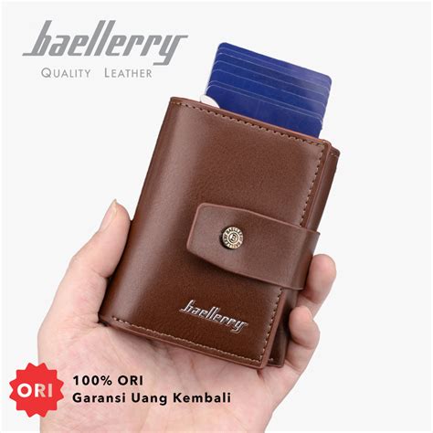 Jual Baellerry K Dompet Pria Lipat Pendek Kartu Rfid Protect Bahan