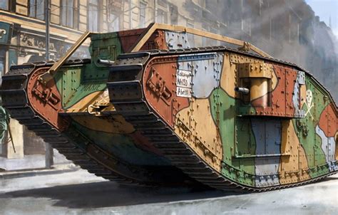 Wallpaper Male Mk Iv Male British Heavy Tank Mark Iv Captured By