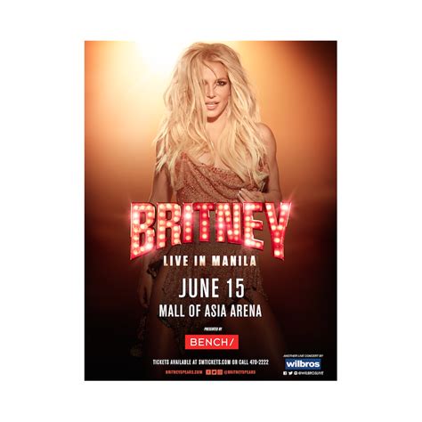 Affiche publicitaire BRITNEY Live In Concert format géant