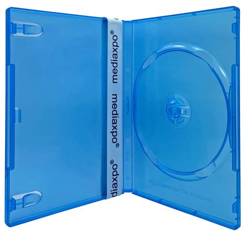 Checkoutstore 100 Standard Clear Blue Color Single Dvd Cases