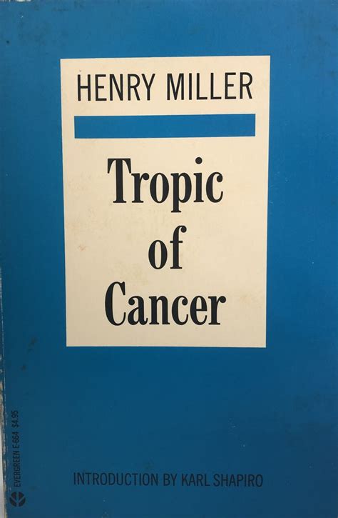 Tropic Of Cancer By Henry Miller Fine Softcover First Edition