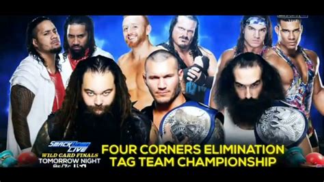 WWE SmackDown Live Four Corners Elimination Tag Team Championship