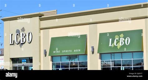 Lcbo Exterior Sign Stock Photo Alamy