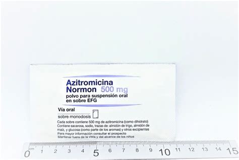 Azitromicina Normon Mg Polvo Para Suspension Oral En Sobre Efg